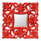 Zrkadlo 76x76 cm Červené Eso
