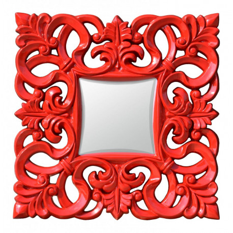 Zrkadlo 76x76 cm Červené Eso