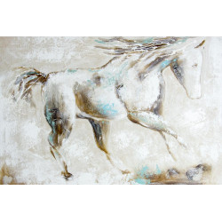 Maľovaný originál 80x120 Rýchlosť koňa