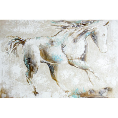 Maľovaný originál 80x120 Rýchlosť koňa