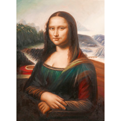 Maľovaný obraz olejovými farbami 50x70 Mona Lisa
