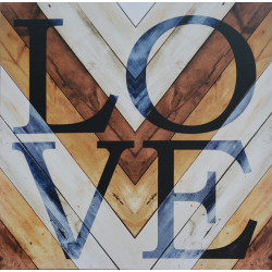 Obraz na plátne 70x70 Láska k drevu