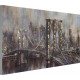 Maľovaný originál 140x70 Brooklyn Bridge