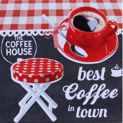 Obraz na plátne 28x28 Best coffe in town