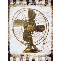Obraz na plátne 30x40 Zlatý ventilátor