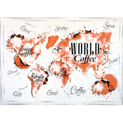 Obraz na plátne 50x70 Mapa kávy