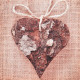 Obraz na plátne 28x28 Wood Heart